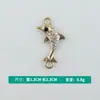 Atacado Estilo Coreano Criativo Pingente Duplo Europeu e Americano Nova Moda Animal Golfinho Colar Pulseira Pingente Joias Acessórios DIY