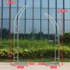 Accesorios para Bodas, Arco con Forma de Cuerno de Hierro para Pedida de Mano, Soporte para Flores, Decoración para Bodas al Aire Libre, Guía de Camino Curvo con Forma de Cuerno, Soporte de Fondo