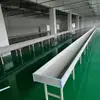Linha de Produção de Máquina de Costura para Fábrica de Roupas, Estação de Corte e Costura com Suporte de Luz, Bancada de Trabalho para Vestuário, Mesa de Inspeção