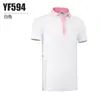 Roupas de Golfe Pgm Kidsren para Crianças, Camisetas Esportivas de Manga Curta de Verão para Meninas, Tecidos Confortáveis e Amigáveis à Pele, Design de Marca Moderno