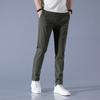 Pantalones Casuales Paul para Hombre, Verano Delgados de Seda de Hielo Moda Ajuste Delgado Negocios Lujo Ligero Versátiles Frescos Rectos Largos