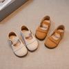 Sapatos Birkenth para Meninas 2025 Primavera e Outono Novos Sapatos de Couro Infantis Para Bebê Versátil Sola Macia Sapatos de Camada Única da Moda para Meninos