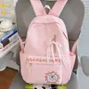 Mochila Escolar Simples, Fresca e Casual, Novo Estilo, para Alunos do Ensino Fundamental, Mochila de Viagem com Aparência Elegante para Meninas, Mochila Leve de Grande Capacidade