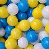 Suministro directo de fábrica, bola oceánica azul y blanca, bola de onda de macarrón espesa, juguete de jardín de infantes para niños, juguete de color