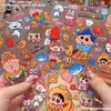 Crayon Shin-chan lindo dibujo animado impermeable de alto valor botella de agua pegatinas 3D en relieve para diario DIY y decoración de teléfono