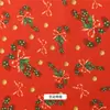 Tecido Roupa Infantil Material Biscoito Tecido de Cama Fundo Produção Cena de Morango Tecido Estampado Natal Desenho Animado
