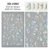 Adesivo de Unha Estrela de Quatro Pontas Dopamina com Verso Adesivo, Simples e Versátil Estrela Sonhadora Adesivo DIY para Nail Art Joia Estilo 3D