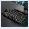 Teclado mecánico silencioso k840 transparente hot-plug personalizable RGB para juegos e-sports con cable