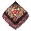 Estilo Étnico Retrô Franja Quadrado Primavera Verão Outono Inverno Baotou Bigode Lenço Boêmio Flor Comércio Exterior Lenço