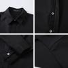 Cleanfit Camisa Casual Básica Desconstruida de Manga Corta para Hombre Color Sólido Combinación Universal Top con Sentido del Diseño Camisa de Moda de Alta Calidad