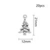 Accesorios de joyería de aleación de zinc para hacer tú mismo Corona de Papá Noel/árbol/gorro/calcetines copo de nieve muñeco de nieve accesorios colgante de collar