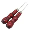 Venta al por mayor del fabricante, Punzón DIY de Mango Rojo de Madera, Punzón de Mango Rojo Doble Calabaza para Perforar Agujeros