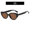 Gafas de sol retro con montura negra, borde grueso, estilo ojo de gato, cuadradas, redondas, para adelgazar y miopes, para mujer