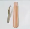 Pinzas de Precisión para Pestañas Postizas, Pinzas de Acero Inoxidable Ultraafiladas para Injerto de Pestañas, Pinzas Aplicadoras de Pestañas con Tratamiento Térmico Arenado