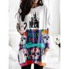 Comercio Exterior Transfronterizo 2022 Europeo y Americano Nuevo Sudadera Estampada Camiseta de Manga Larga Bolsillo Holgado Casual Vestido de Halloween