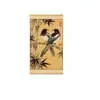 Pintura Pendurada de Bambu Dupla Felicidade Estilo Chinês Novo Pintura Decorativa Pássaro-Pica-Pau Bambu Tecido Não Tecido Sala de Estar Estudo Entrada Pintura Pendurada