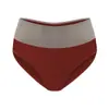 Roupa íntima feminina de tamanho europeu, multicolorida, cintura média, para comércio exterior, Amazon, bloqueio de cores, confortável, respirável, cuecas femininas em estoque