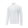 2025 Camiseta Esportiva Masculina de Manga Longa Secagem Rápida com Gola de Zíper Invisível Roupas Casuais ao Ar Livre para Corrida Fitness