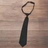 Traje negro de sarga, corbata pequeña, elegante y moderna para hombre y mujer, pajarita informal para estudiante, corbata de color liso, tendencia.
