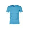 Camiseta de Malla Transpirable para Hombre, Casual de Verano, Cuello Redondo, Manga Corta, Camiseta Lisa de Color Sólido, Camiseta Deportiva de Color Sólido