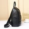 Bolso de Hombro Moda Cuero Genuino Bolso de Mujer Nueva Mochila Casual de Capa Superior de Piel de Vaca a Cuadros Mochila de Gran Capacidad 8160