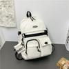 Mochila Coreana Nueva de Color Sólido Mochila Moderna Versátil Simple de Gran Capacidad para Estudiantes de Secundaria y Preparatoria
