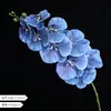 9 orquídeas Phalaenopsis artificiales, decoración de alta gama para el hogar, hotel, bodas y accesorios para fotografía