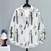 Camisa Casual Larga de Manga Larga Japonesa de Moda para Hombre Primavera Holgada Ropa de Pareja Camisa de Seda de Hielo Guapo