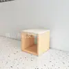 Restaurante Occidental de Moda, Restaurante Sencillo, Juego de Mesa y Sillas para Restaurante, Cafetería Estilo Coreano, Tienda de Té de Leche, Asientos de Cabina Montados en la Pared, Banco Largo