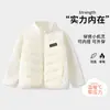 Forro de Jaqueta de Penas Infantil para Meninas, Casaco de Penas de Pato para o Inverno, Uniforme Escolar Quente para Crianças Maiores, Camada Interna de Penas de Pato para Meninos
