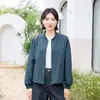 Chaqueta Corta de Manga Larga sin Cuello Yun Yun 2025 Otoño Nuevo Diseño Versátil para el Trabajo Top Pequeño para Mujer