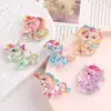 Accesorios de resina de dibujos animados para manualidades joyería transfronteriza destello fino accesorio de pinza para el pelo de crema de caballo único funda de teléfono móvil hebilla de zapato