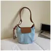 Transfronterizo 2026 Nuevo Modelo de Gama Alta Casual Simple Retro Versátil Bolso Cubo Bolso de Axila Bolso de Hombro Cruzado Bolso Calabaza
