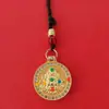 Collar colgante con brújula de aleación de estilo étnico chino, accesorio de metal para decoración para hombres y mujeres, con un toque de alta gama