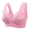 Sujetador Push-Up Inalámbrico para Mujeres de Mediana Edad y Mayores, Estilo Chaleco, Apertura Frontal, Delgado, de Copa Completa Ropa Interior para Mujer
