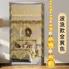 Cortina de Cuentas para Puerta, Cortina Divisoria de Cristal Artificial, Estilo Nuevo para Sala de Estar, Entrada, Baño, Decoración de Cuentas, Cortina Colgante de Calabaza, No Requiere Perforación