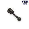 Tirador de cremallera YKK No. 3 cabezas de bola de acero metálico, cabeza de gota, varios colores en stock, accesorios para bolsos, ropa y carteras