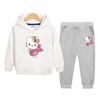 Traje de Vestido de Otoño para Niñas Estilo Occidental 2024 Nuevo Estilo Fan Coreano para Niñas Moda Deportiva Estilo Chanel Abrigo de Calle Informal Vestido Infantil