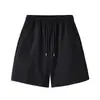 Shorts Esportivos Desconstruídos de Alta Resistência Estilo Americano para Homens, Novo Modelo Verão 2026, Cor Sólida, Corte Reto Solto para Basquete Corrida