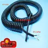 Fio de mola fio espiral 2 condutores 2,5 mm² fabricantes de fios e cabos estoque cabo de alimentação telescópico comprimento do cabo