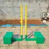 Poste de Voleibol Fijado al Suelo, Caja para Base de Tenis Pre-empotrada, Poste Móvil para Red Fija, Poste Multiusos, Poste Estándar para Voleibol y Bádminton
