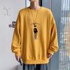 Suéter Primavera y Otoño nuevo suéter de cuello redondo para hombre talla grande camiseta de manga larga moda exterior abrigo moderno
