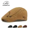Nuevos Sombreros de Algodón para Primavera y Verano con Letras Bordadas Personalizadas, Boinas para Mujer, Sombreros Retro Británicos de Visera, Gorras de Béisbol para Hombre