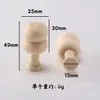 Árbol de Navidad de Madera Maciza Árbol de Bosque de Madera DIY Creativo Infantil Árbol de Hongo de Madera Pintado Blanco Adorno