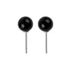 Aretes de tuerca de jade Hetian para mujer, moda nacional retro, aretes de cuentas redondas de jade blanco, pequeños aretes étnicos, aretes de ágata roja del sur, selección libre