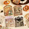 Adesivos Criativos Yuezhen: Adesivos de Cenário de Casa em Miniatura da Tarde, Adesivos Tridimensionais 3D, Adesivos Transfronteiriços, Adesivos Infantis