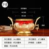 Fábrica de Artesanía Yuantong Suministro Directo Todo Cobre Borde Grande Quemadores Binaurales Quemadores de Incienso Venta al por Mayor Hogar Sala de Buda Artesanías Decorativas Adornos