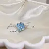 Brilhantes Brincos de Alfinete Reto Trevo de Quatro Folhas Tipo D Aço Titânio 316 Personalidade Versátil Argola para Cartilagem da Orelha com Zircônia Brincos Cuff para Mulheres