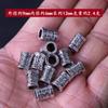Accesorios de joyería DIY agujero grande manga de plata Xizang pulsera cuentas con cuentas cuentas Xizang materiales hechos a mano