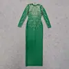 Ropa de Mujer para Comercio Exterior Europeo y Americano Nuevo Vestido Transfronterizo Moda Perlas Pedrería Elegante Vestido de Vendaje"""